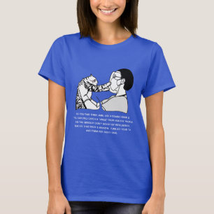 Camisa Gato Malhado e Mensagem