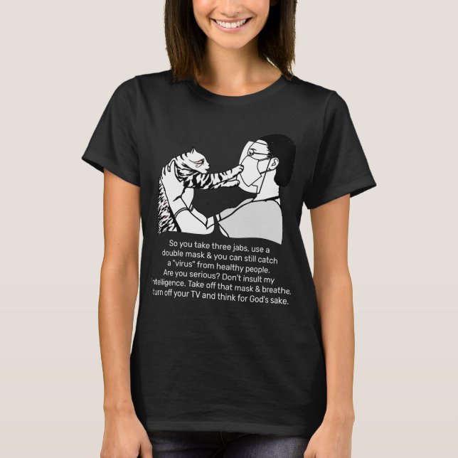 Camisa Gato Malhado e Mensagem (Frente)