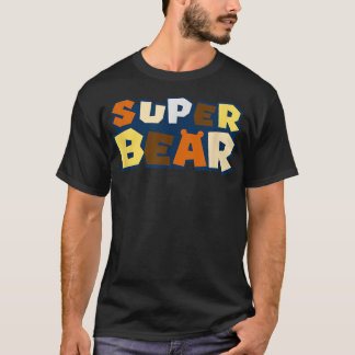 Camisa gay com bandeira de orgulho urso super urso