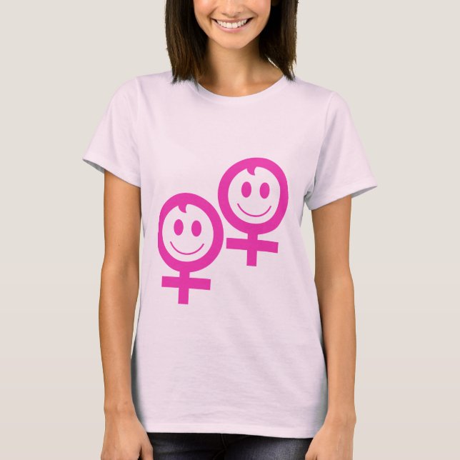 Camisa gêmea das meninas t (Frente)