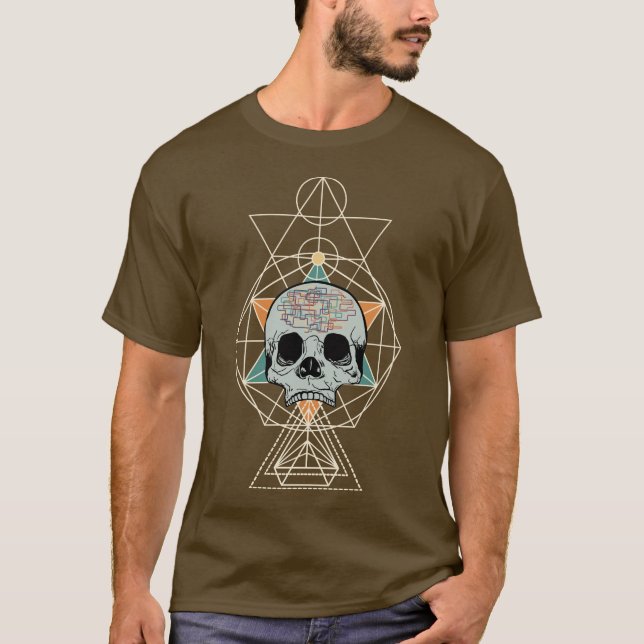 Camisa geométrica da arte gráfica da canção do (Frente)