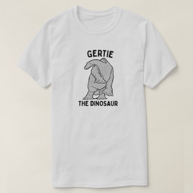 Camisa "Gertie the Dinosaur" (Frente do Design)
