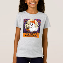 Camisa Ghost Kids Bonita do Halloween Bikers