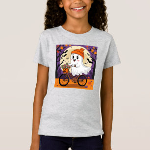Camisa Ghost Kids Bonita do Halloween Bikers