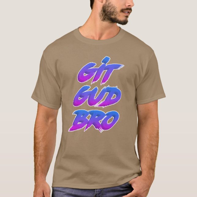 Camisa Git Gud Bro Contorno Branco menino (Frente)