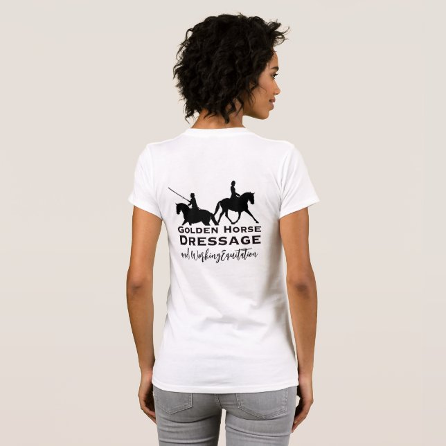 Camisa Golden Horse Dressage & Working Equitation (Parte Traseira Completa)