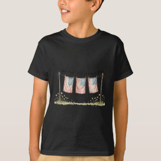 Camisa Golden Retriever merica Cachorro Patriótico