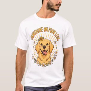 Camisa Golden Retriever Raio de Sol em Quatro Pern