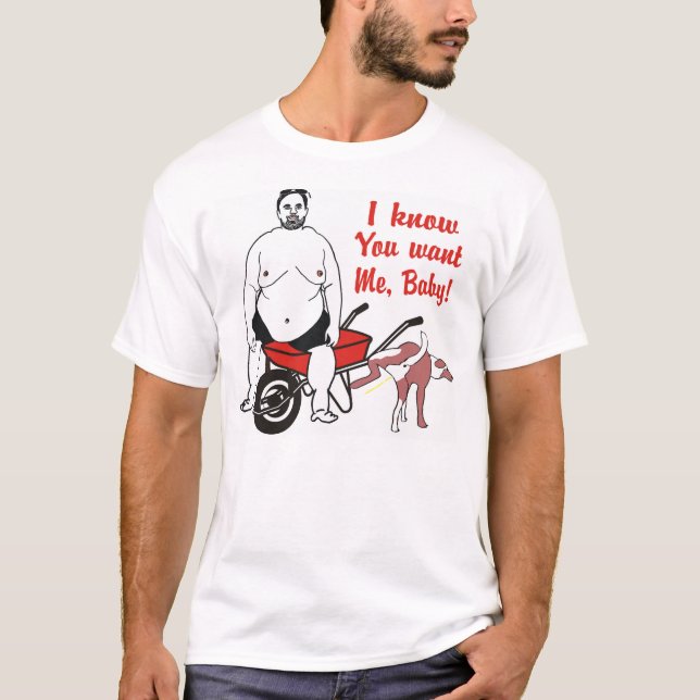 Camisa gorda repugnante engraçada do homem T (Frente)