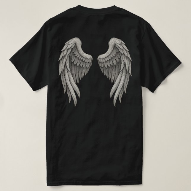 Camisa Gráfica Angel Wing (Verso do Design)