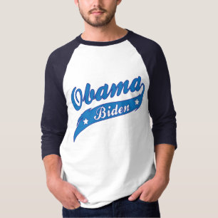 Camisa gráfica azul do Swoosh do vintage de Obama