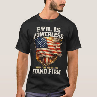 Camisa Gráfica da Bandeira Americana Patriótica 'P