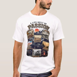 Camisa Gráfica de Carro de Aventura Vintage para P