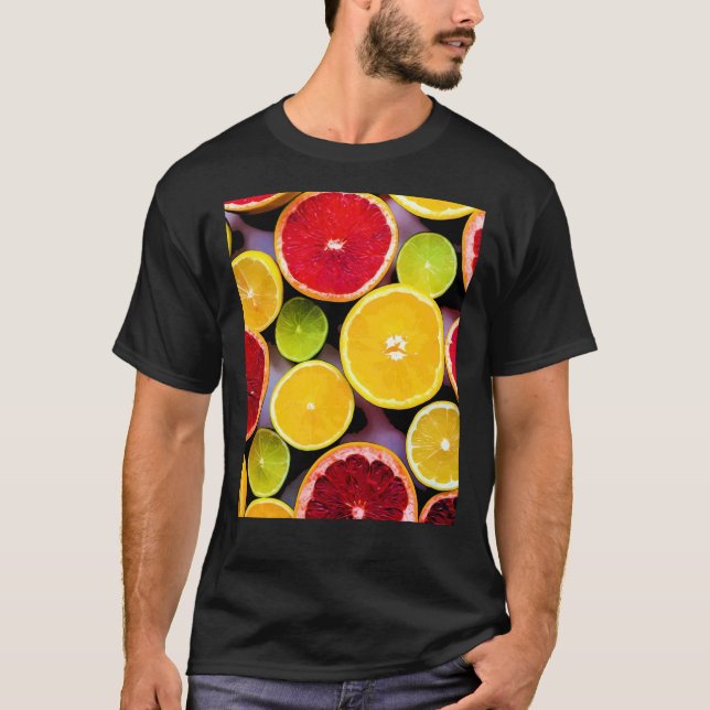 Camisa Gráfica De fruta Citrus (Frente)