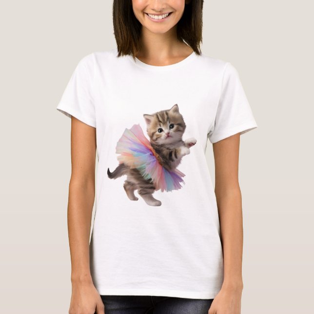 Camisa Gráfica De Kitten Cute (Frente)