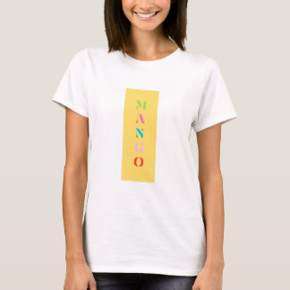 Camisa Gráfica Divertida "Mango" - Amarelo Negrito