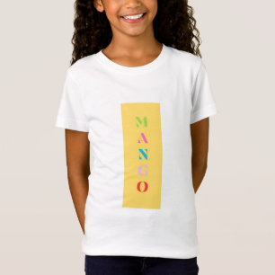 Camisa Gráfica Divertida "Mango" - Amarelo Negrito