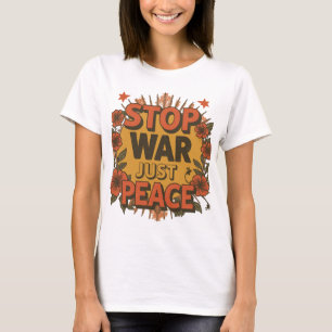 Camisa Gráfica do Movimento de Paz da Imagem Retro