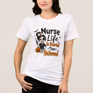 Camisa gráfica engraçada de enfermeira no Hallowee