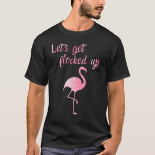 Camisa Gráfica Flamingo Cuta com Vamos de Dizer