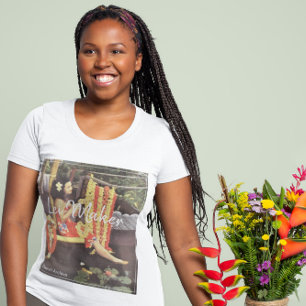 Camisa Gráfica Flor Feminina