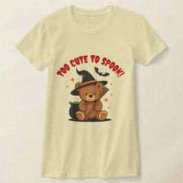 Camisa Gráfica Kawaii de Bruxa