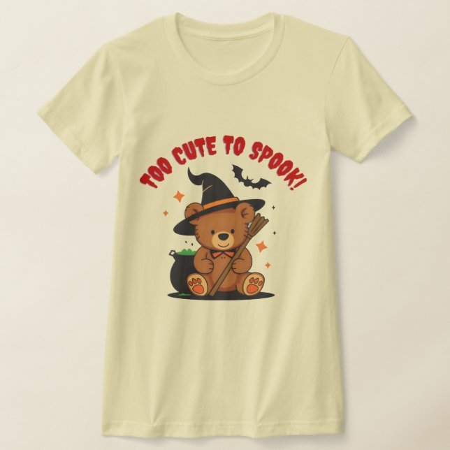 Camisa Gráfica Kawaii de Bruxa (Postura )