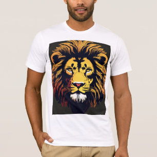 Camisa Gráfica Lion Silhouette - Negrito e Na moda