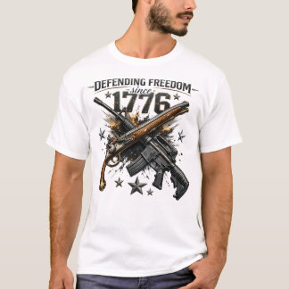 Camisa Gráfica Patriótica Americana de 1776