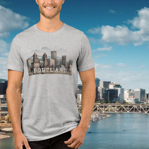 Camisa Gráfica Portland Skyline