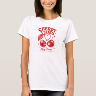 Camisa Gráfica Retro Cherry Vibes
