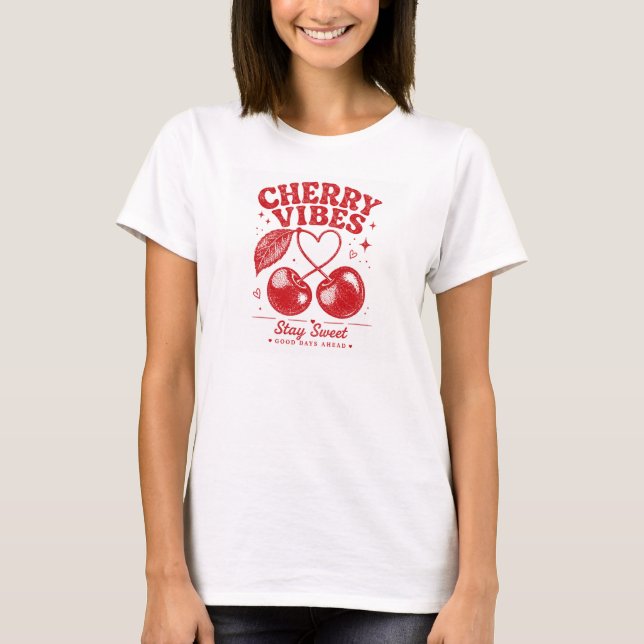 Camisa Gráfica Retro Cherry Vibes (Frente)