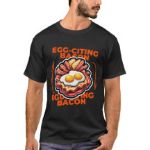 Camisa Gráfica T-Shirt Bacon & Egg Breakfast