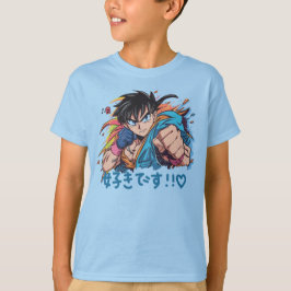 Camisa Gráfica T-Shirt de Animação de Meninos