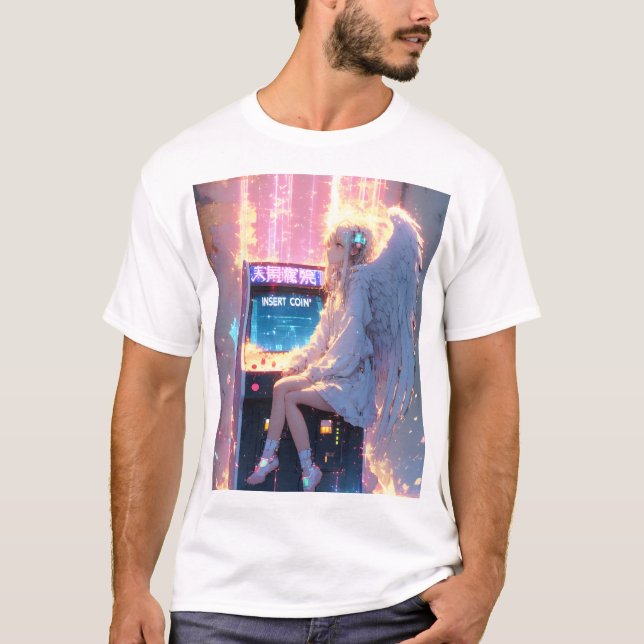 Camisa Gráfica Temática Anime Cyber Punk (Frente)