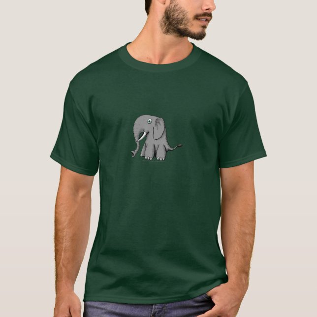 Camisa grande do elefante do nariz (Frente)