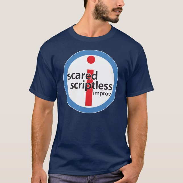 Camisa grande Scared do logotipo do selo de (Frente)