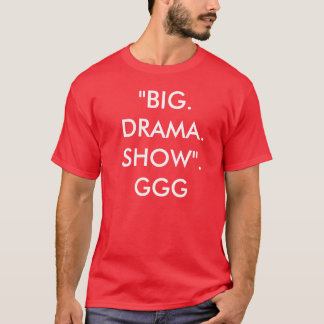 Camisa grande tripla da mostra do drama de G