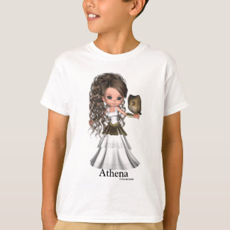 Camisa grega bonita da deusa de Kawaii Athena