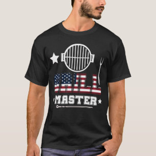 Camisa Grill Master USA Bandeira Patriótica Churra