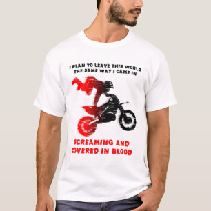 Camisa gritando do motocross da bicicleta da