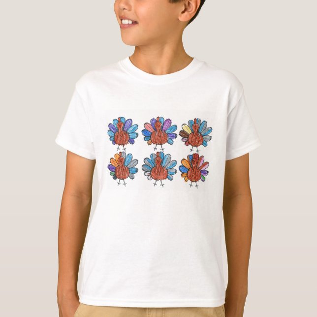 Camisa Grito Crayon Turkeys (Frente)
