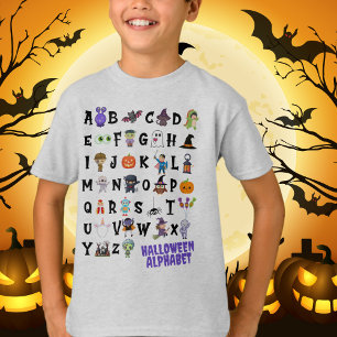 Camisa Halloween Alphabet Kids