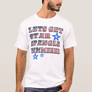 Camisa Hammerada do Patriótico Star Spangle da Amé
