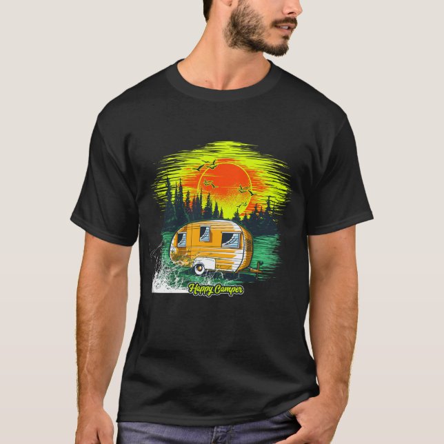 Camisa Happy Camper Sunset Forest (Frente)
