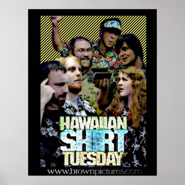 Camisa Havaiana Poster de terça-feira (Frente)