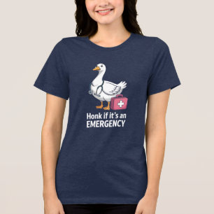  Camisa Honk Se Ganso de Emergência