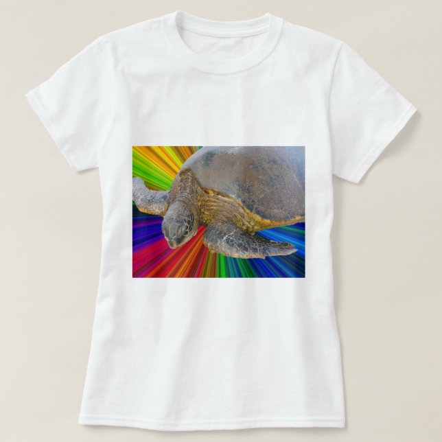Camisa Honu de Tartaruga Havaiana (Frente do Design)