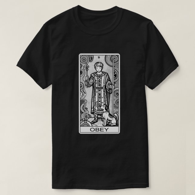 CAMISA HP Lovecraft Estilo THE FOOL CARTA TAROT  (Frente do Design)