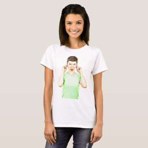 Camisa Humorística Senhora Engraçada Fazendo Caret